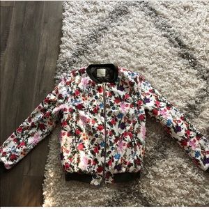 Floral Bomber Jacket